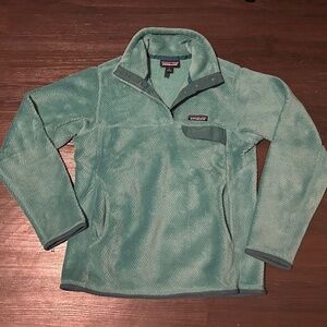 Patagonia Women's Re-Tool Half-Snap Pullover, Teal Green/Aqua, Size Small